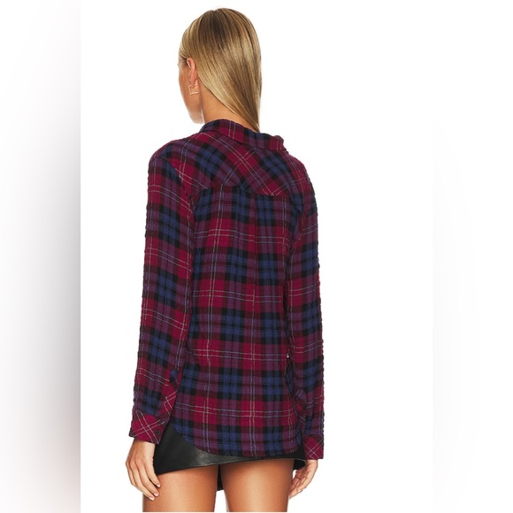 Rails Brady Top in Mulberry Teal Blue Size XS - Picture 3 of 9